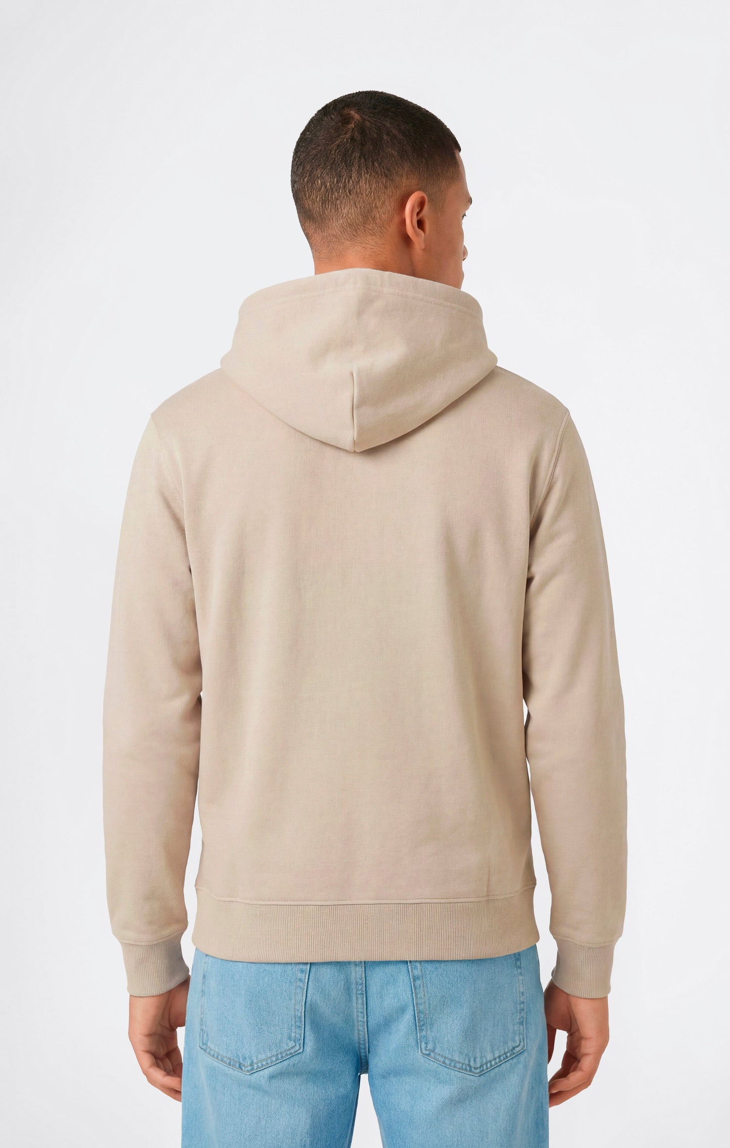 Leichter Kapuzenpullover für Herren mit kleinen gestickten Logo-Symbolen