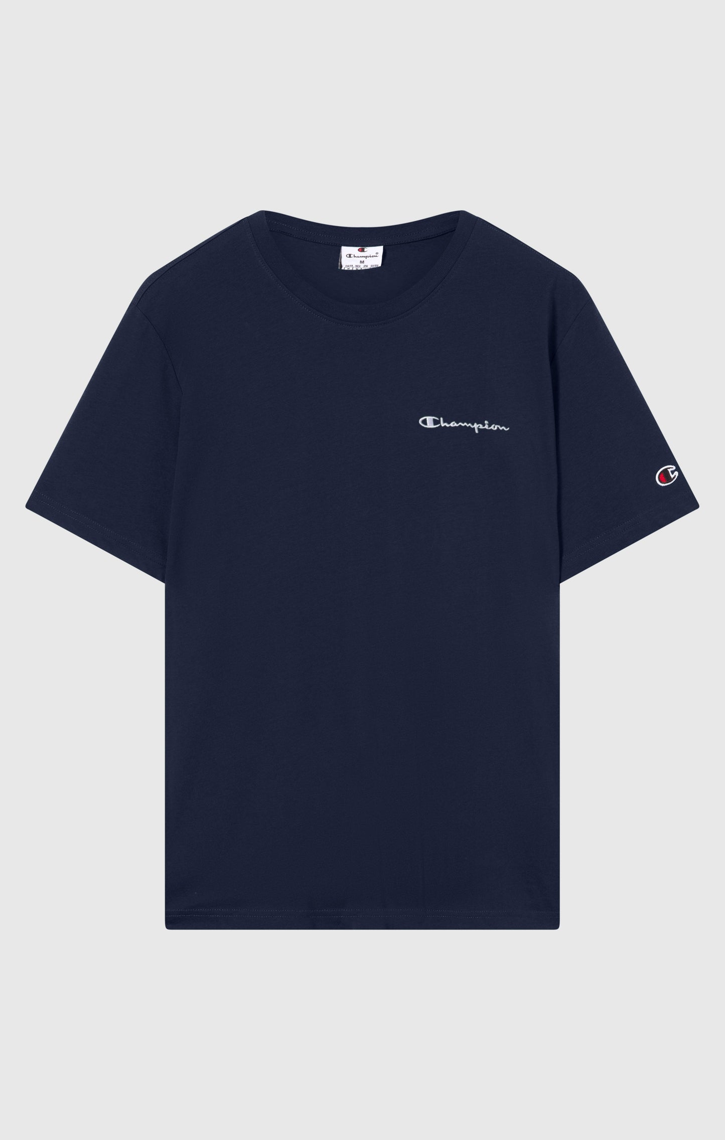 Men's T-Shirt with Small Embroidered Logo Icons
