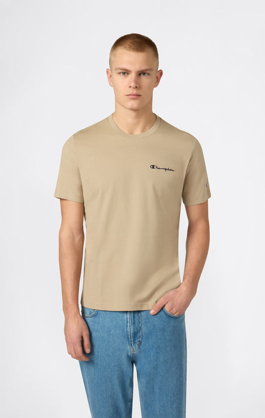 Herren-T-Shirt mit kleinen gestickten Logo-Symbolen