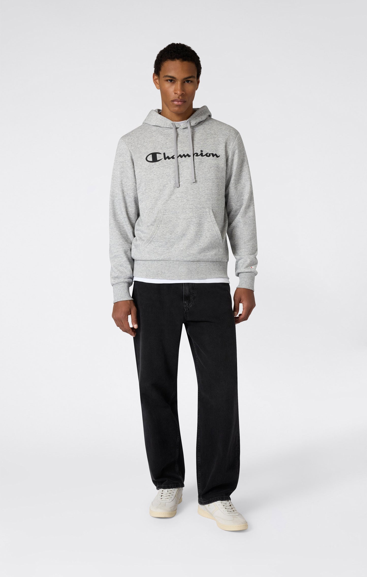 Men's Lightweight Hooded Sweatshirt with Maxi Printed Logo