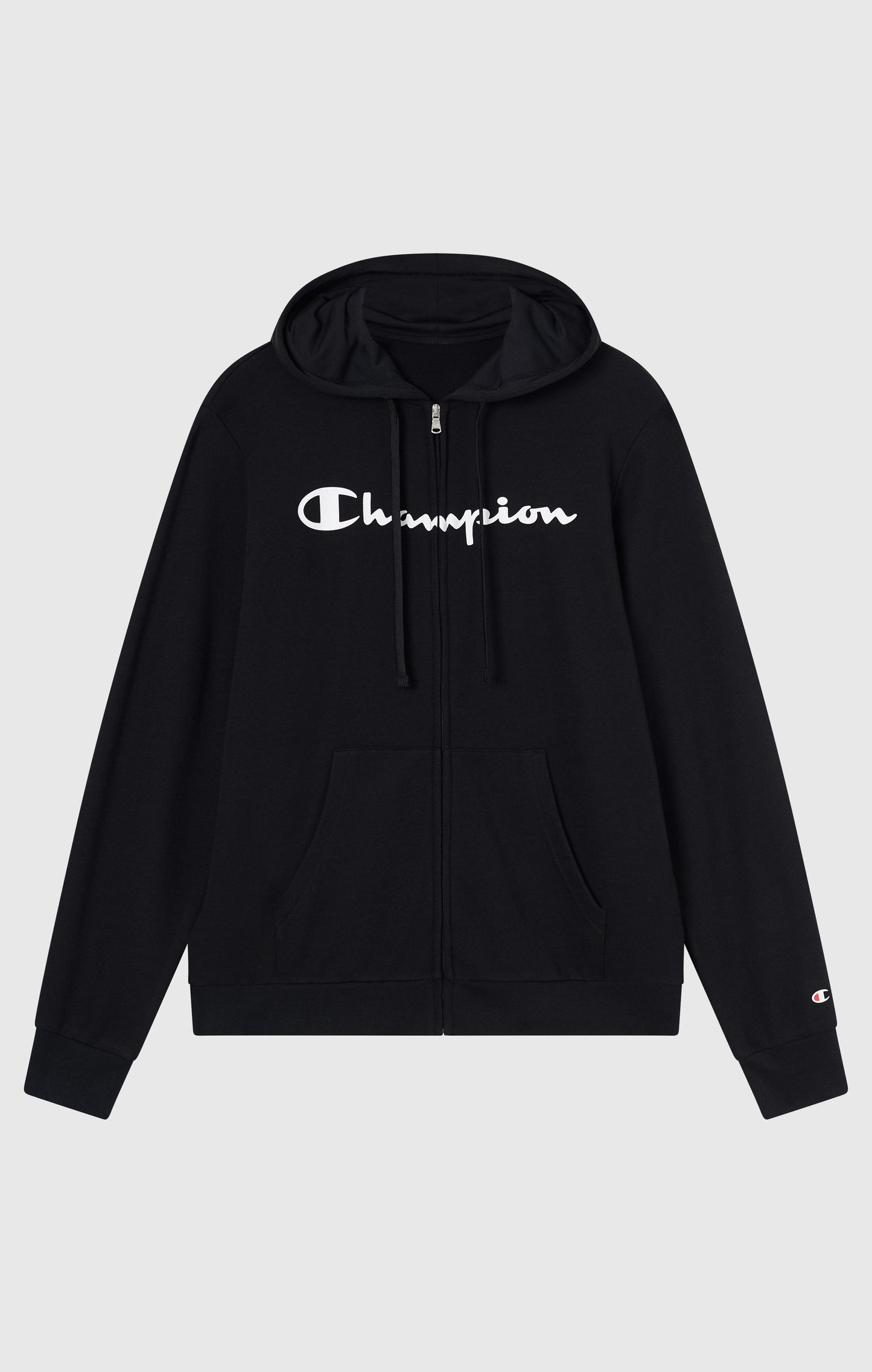Herren-Kapuzensweatshirt mit durchgehendem Reißverschluss und Maxi-Logoprint, leicht