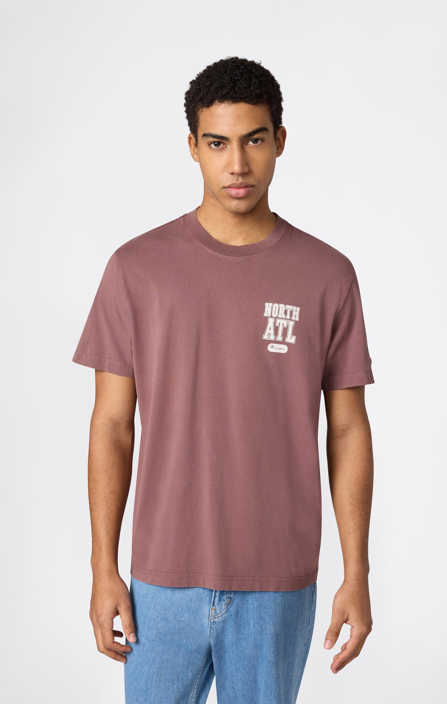 Herren East West T-Shirt mit Vorder- und Rückenaufdruck