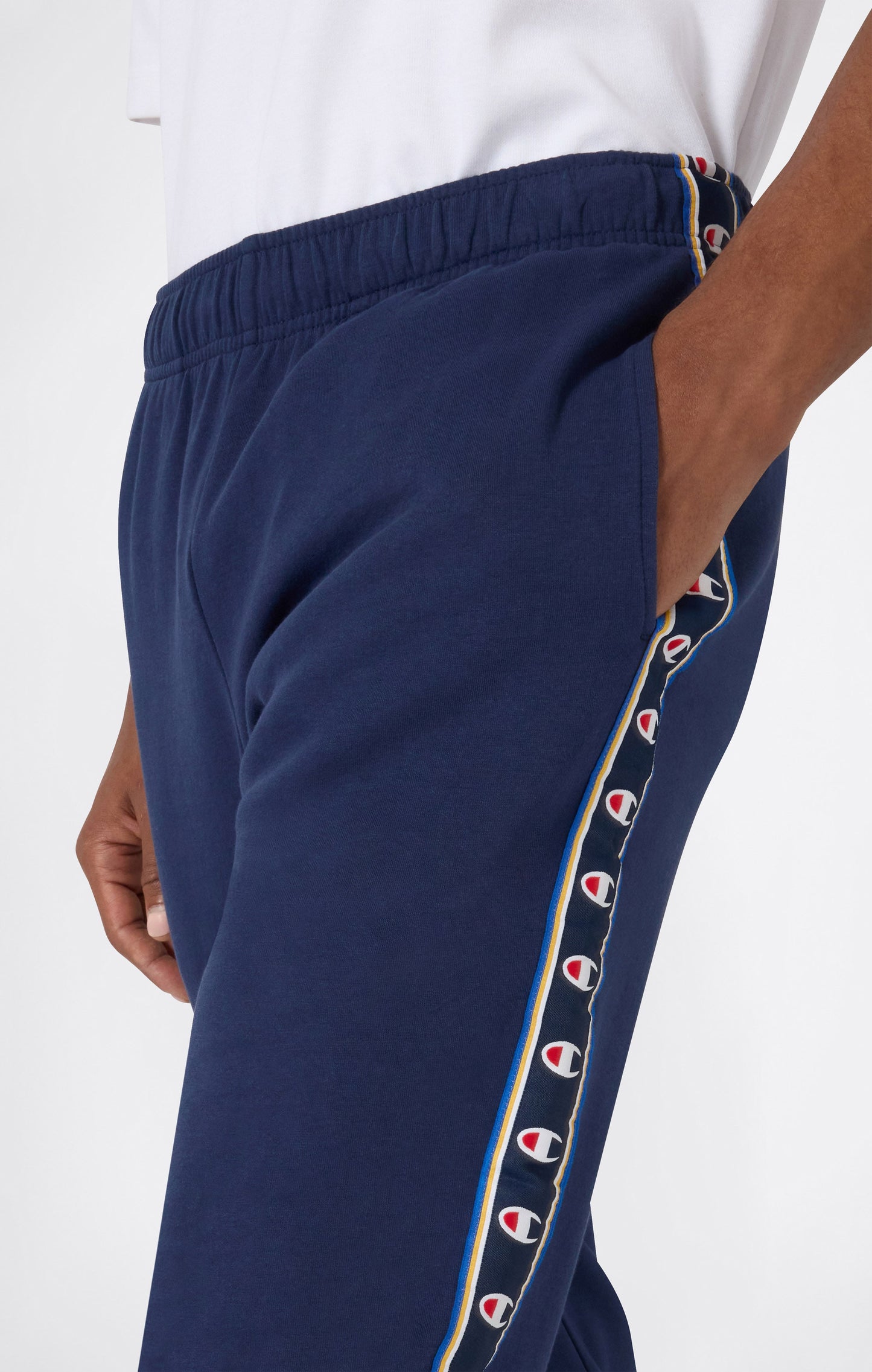 Men's Interlock Tape Logo Rib Cuff Pants