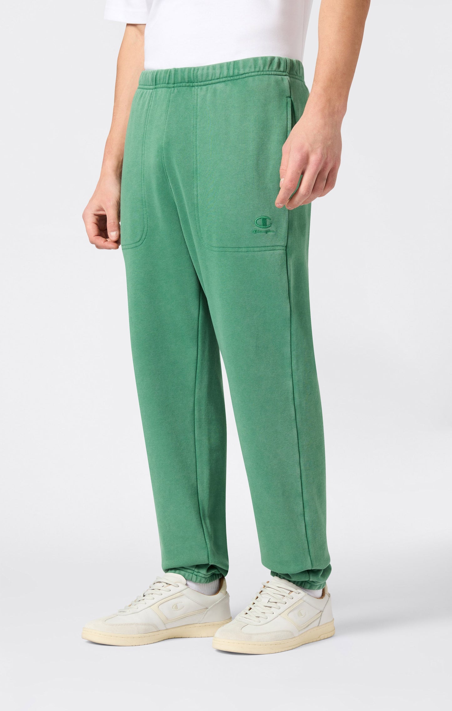 Men's Elasticated Pants with Washed Effect Icons