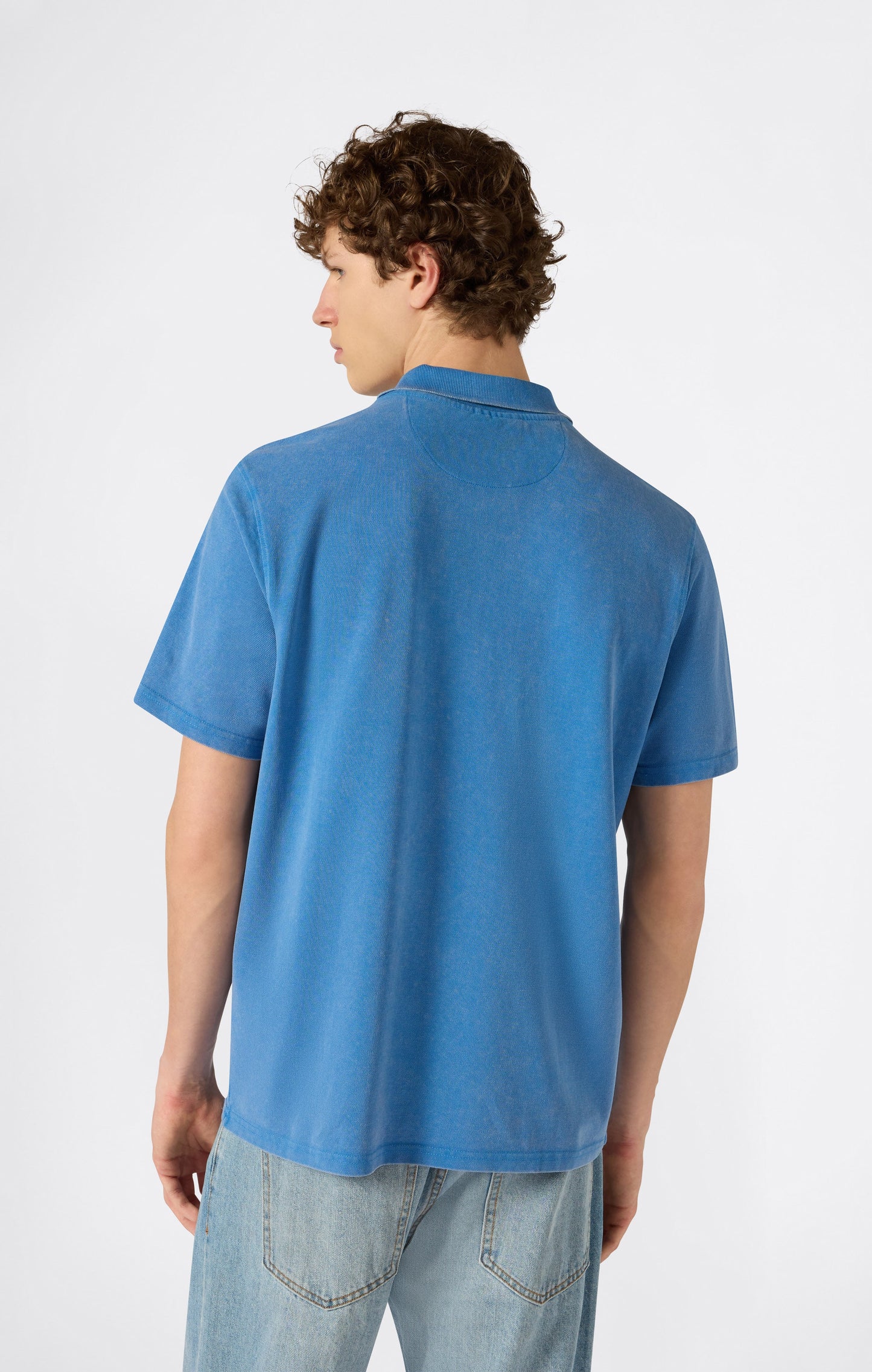 Men's Washed Effect Polo Icons