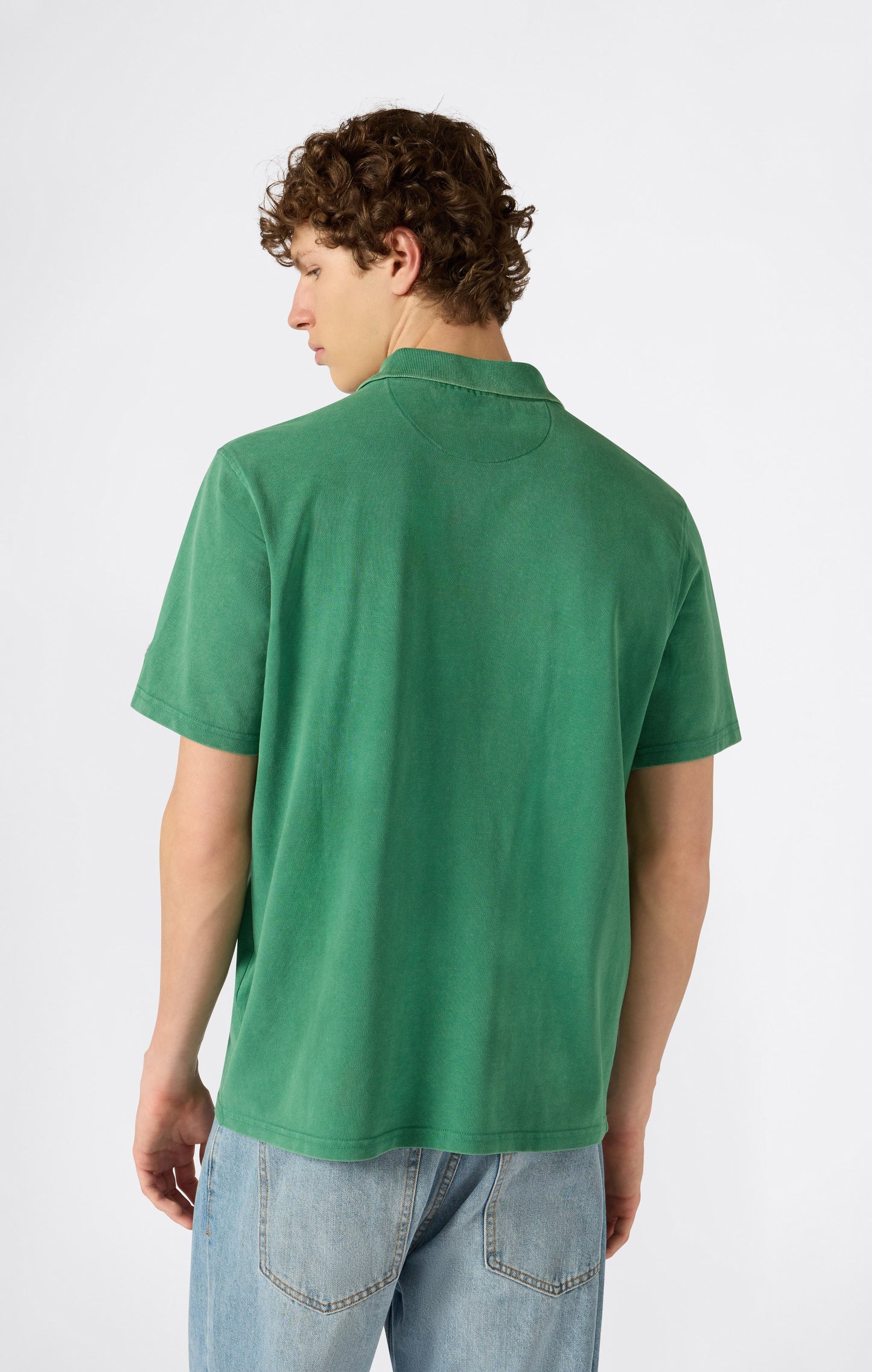 Men's Washed Effect Polo Icons