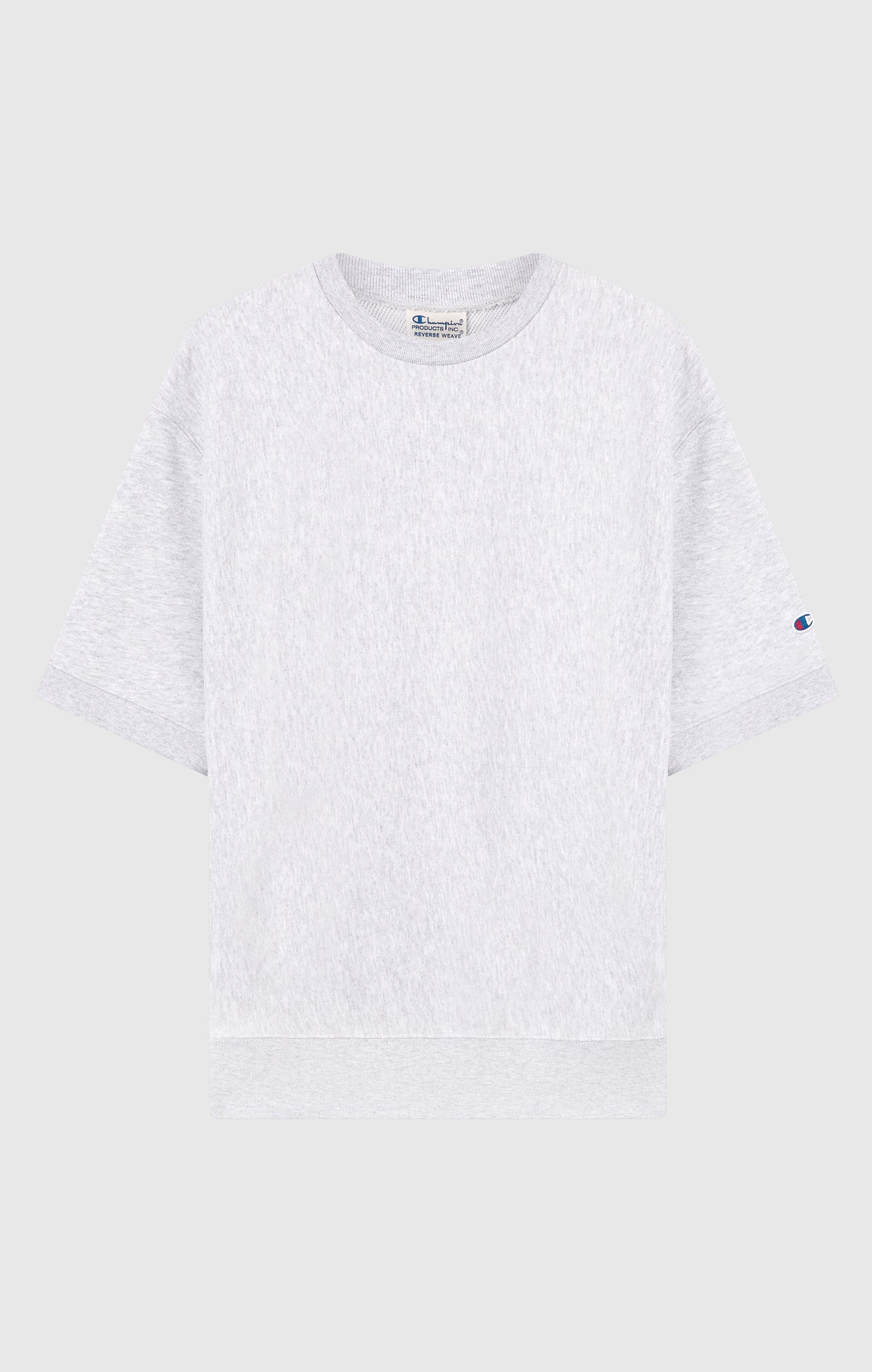 Men's Lightweight Short Sleeve Reverse Weave Crewneck Sweatshirt