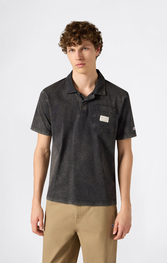 Men's Polo with Chest Pocket