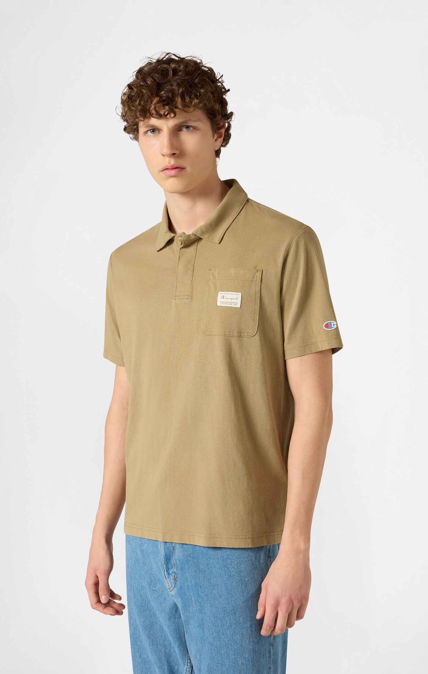 Men's Polo with Chest Pocket