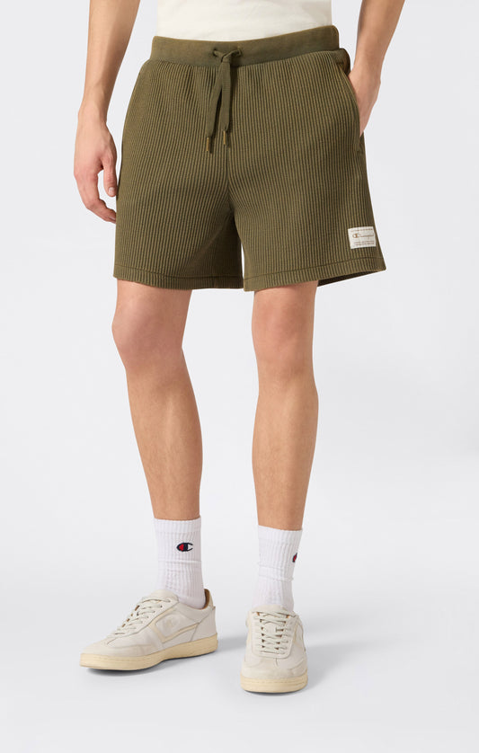 Herren Bermudashorts aus gewaschenem Waffelstoff