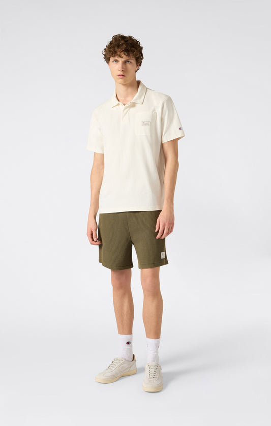 Herren Bermudashorts aus gewaschenem Waffelstoff