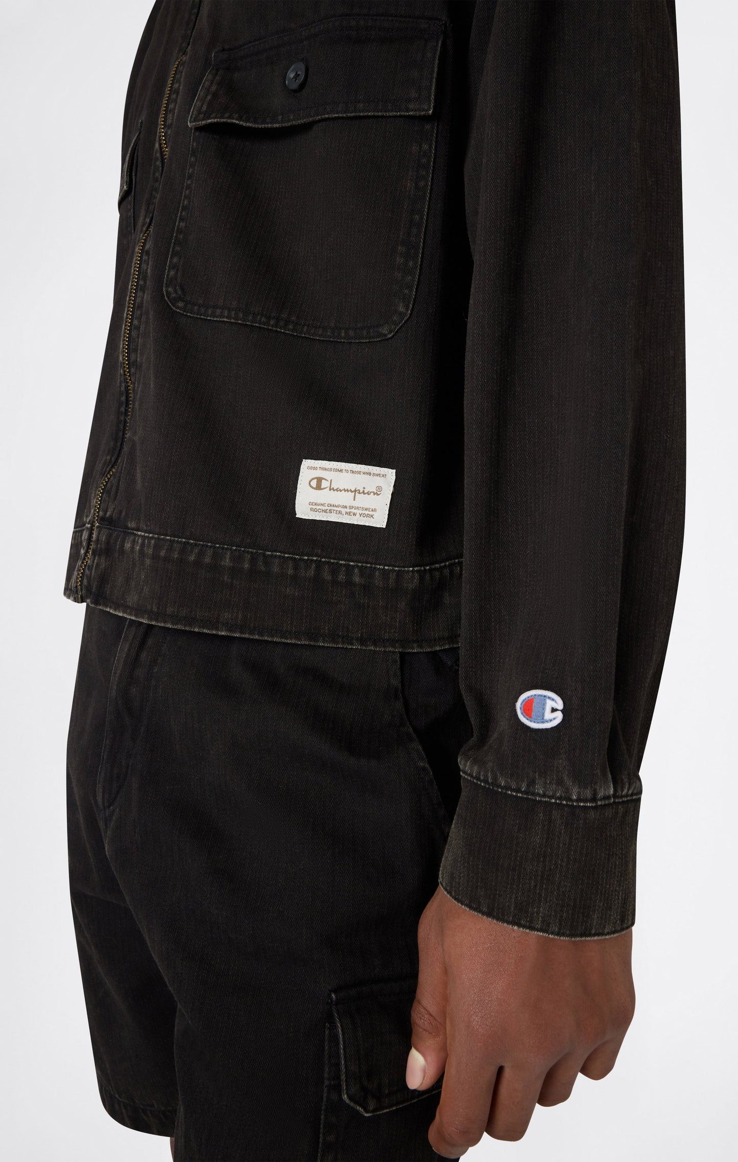 Herrenjacke aus Baumwollgewebe