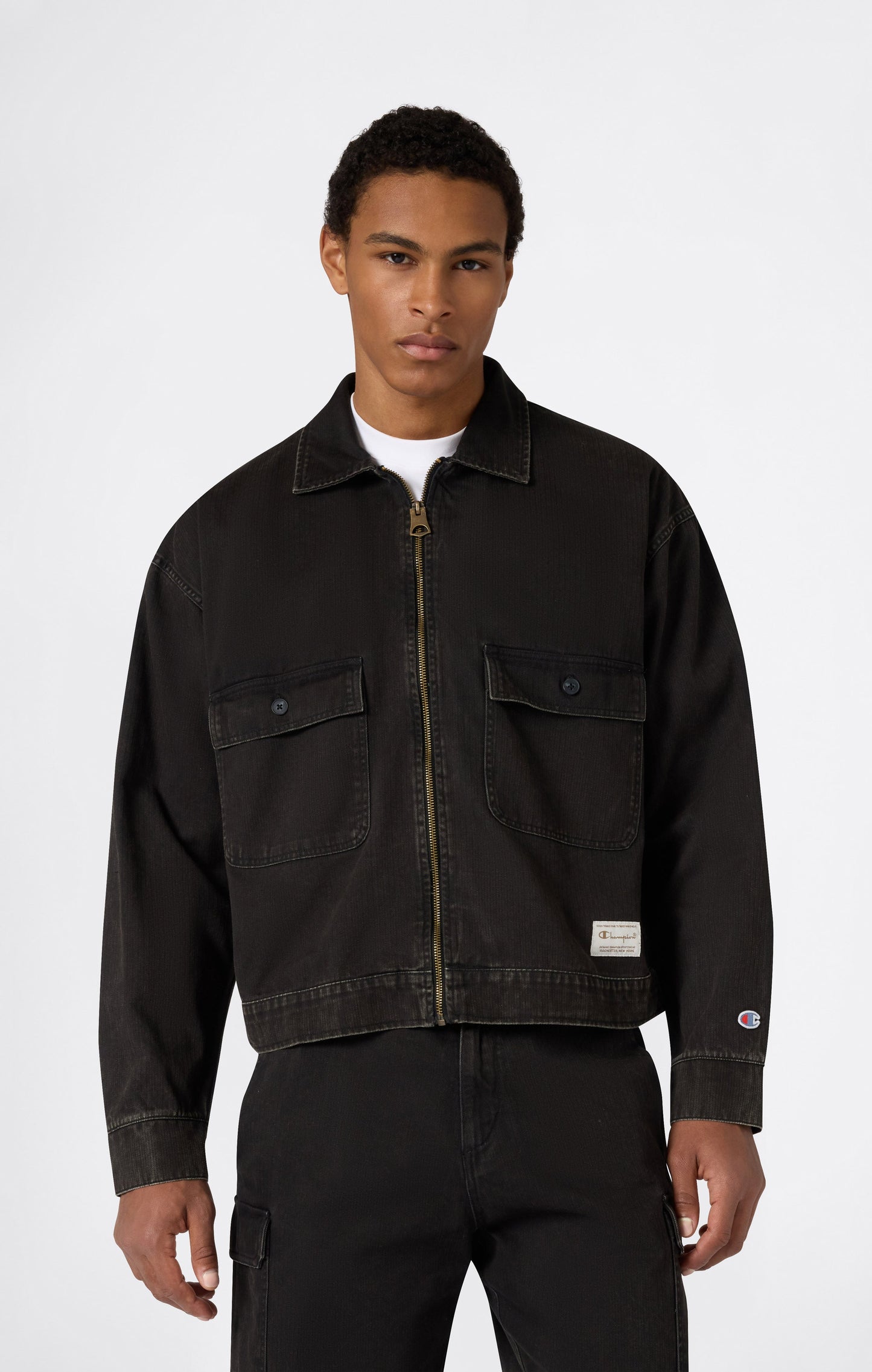 Herrenjacke aus Baumwollgewebe
