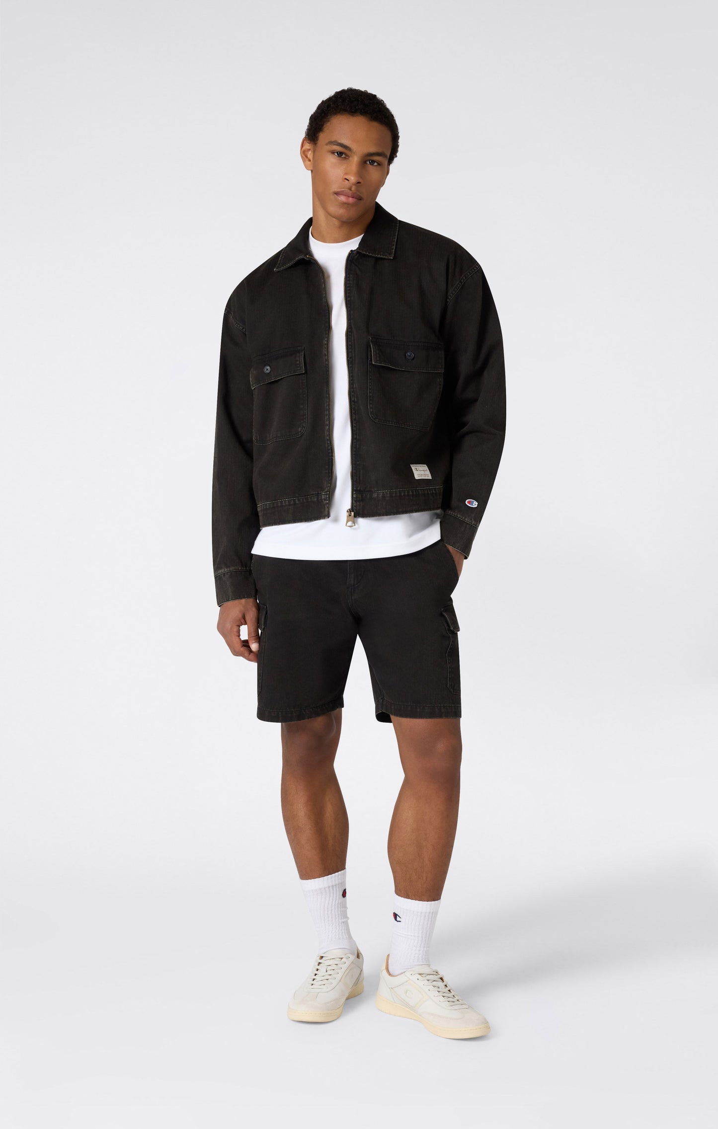 Herrenjacke aus Baumwollgewebe