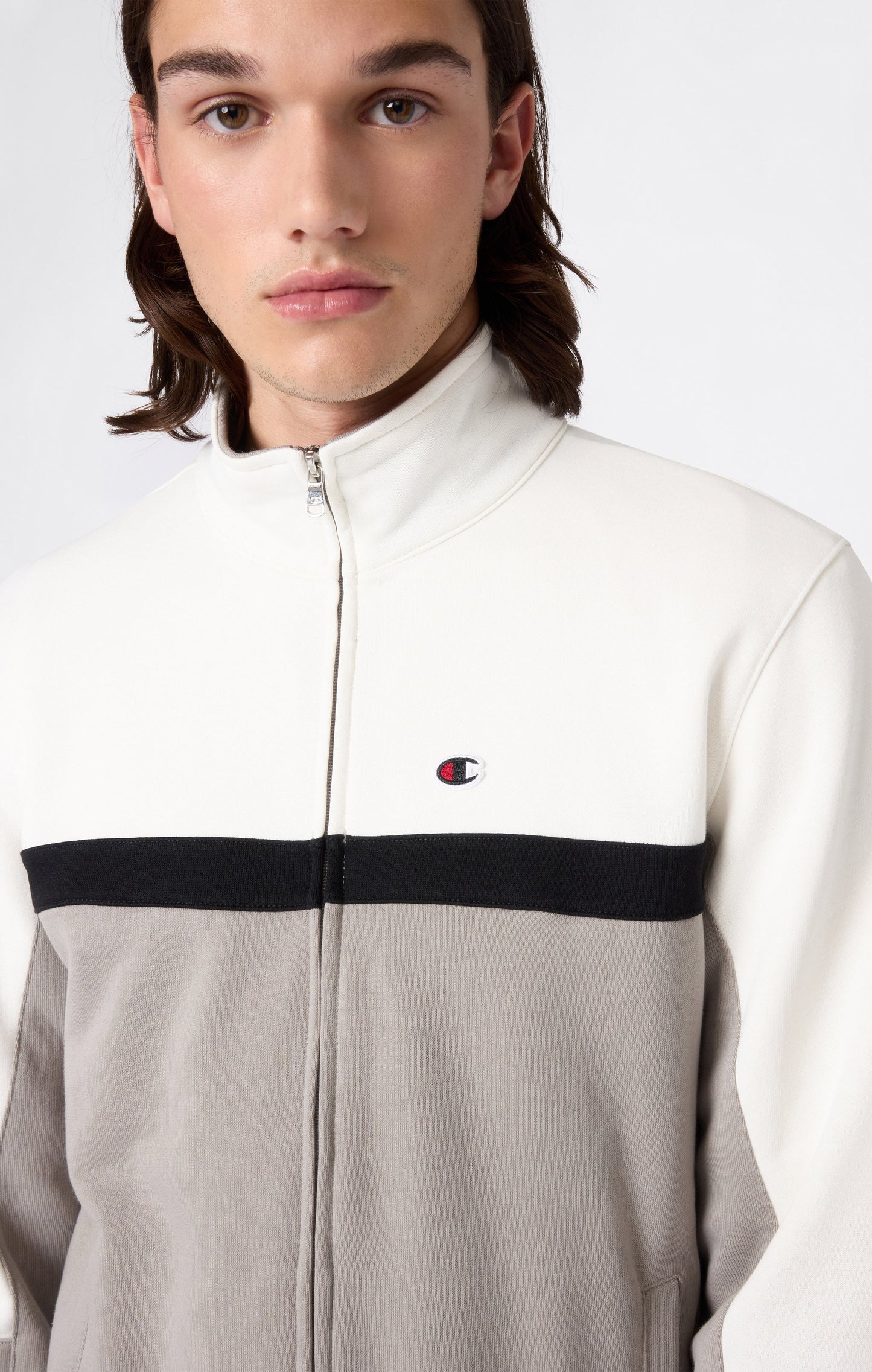 Men's Lightweight Color Block Full Zip Tracksuit