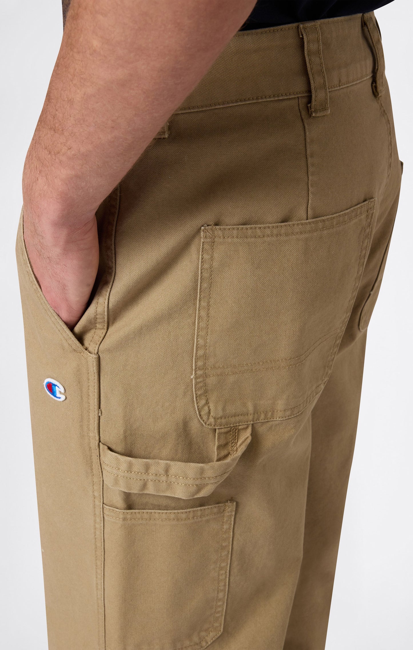 Men's Heavy Cotton Canvas Cargo Pants Reverse Weave