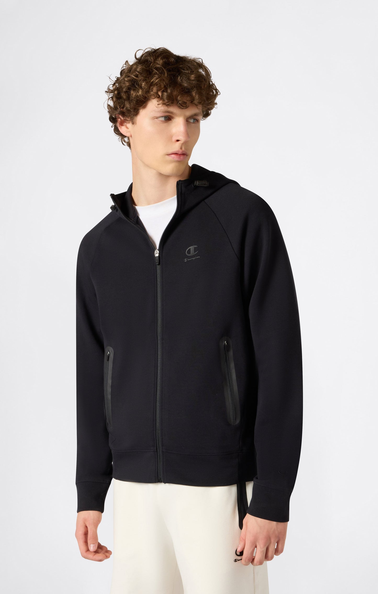 Herren C-Tech Kapuzen-Sweatshirt mit durchgehendem Reißverschluss