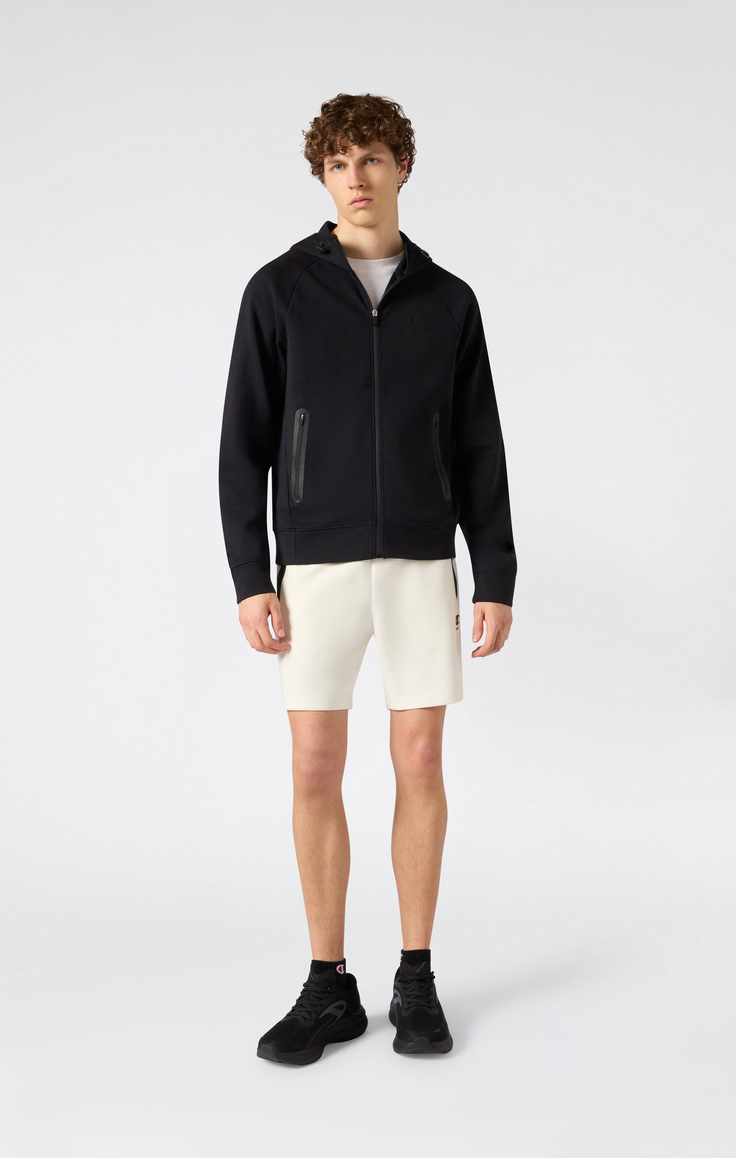 Herren C-Tech Kapuzen-Sweatshirt mit durchgehendem Reißverschluss