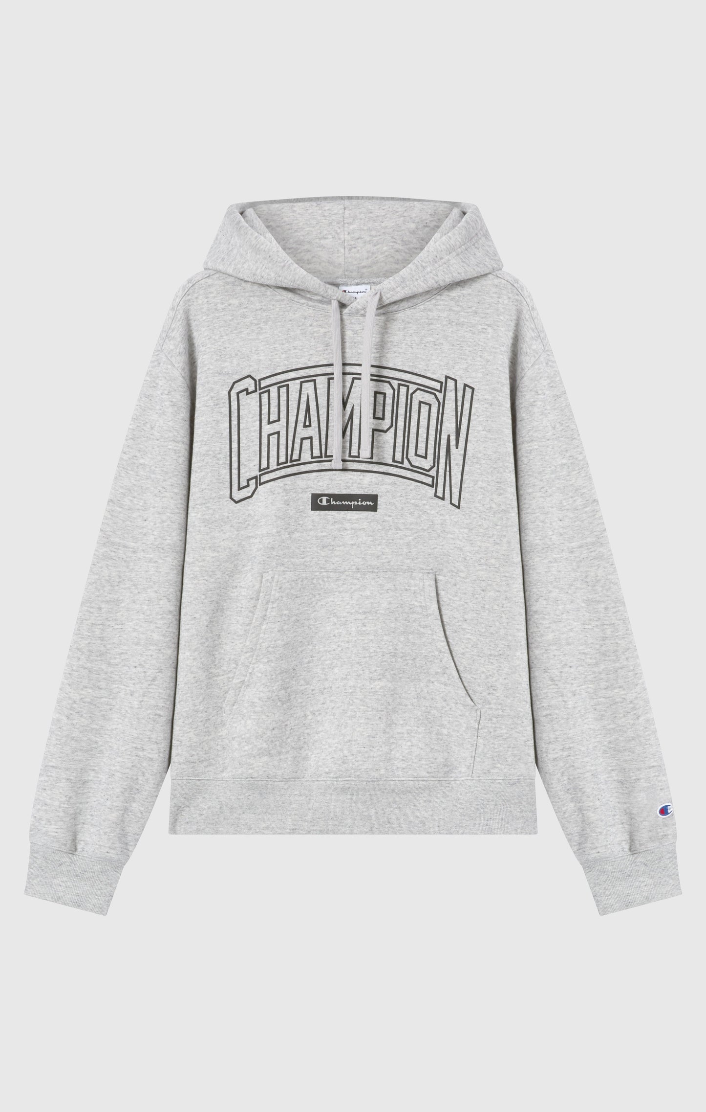 Men's Hooded Sweatshirt With Brushed Interior And Puff Print Logo