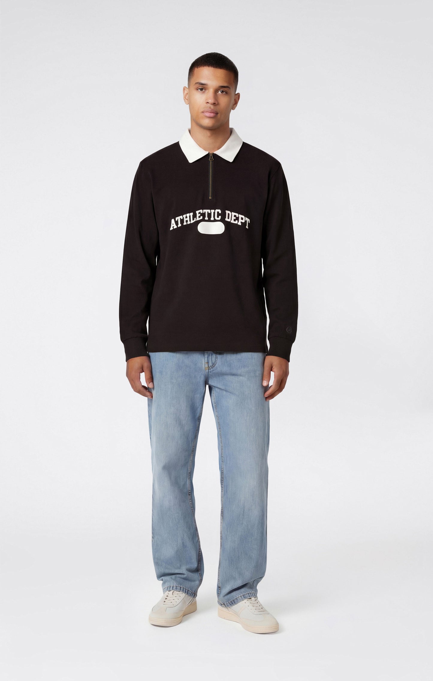 Men's Long Sleeve Half Zip Polo Shirt Time Capsule