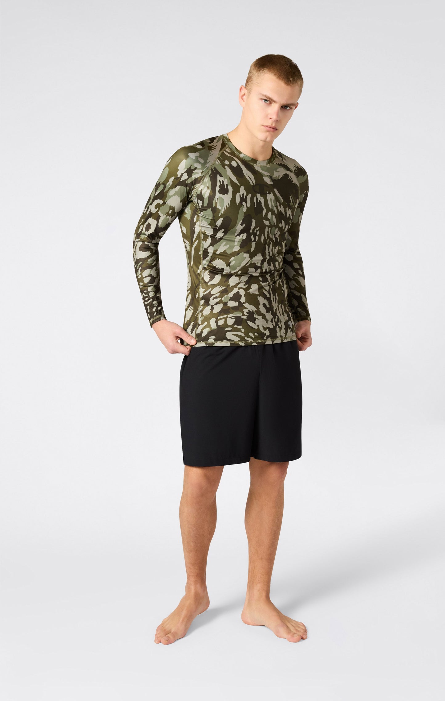 Herren Kompressions-Langarm-T-Shirt Combat