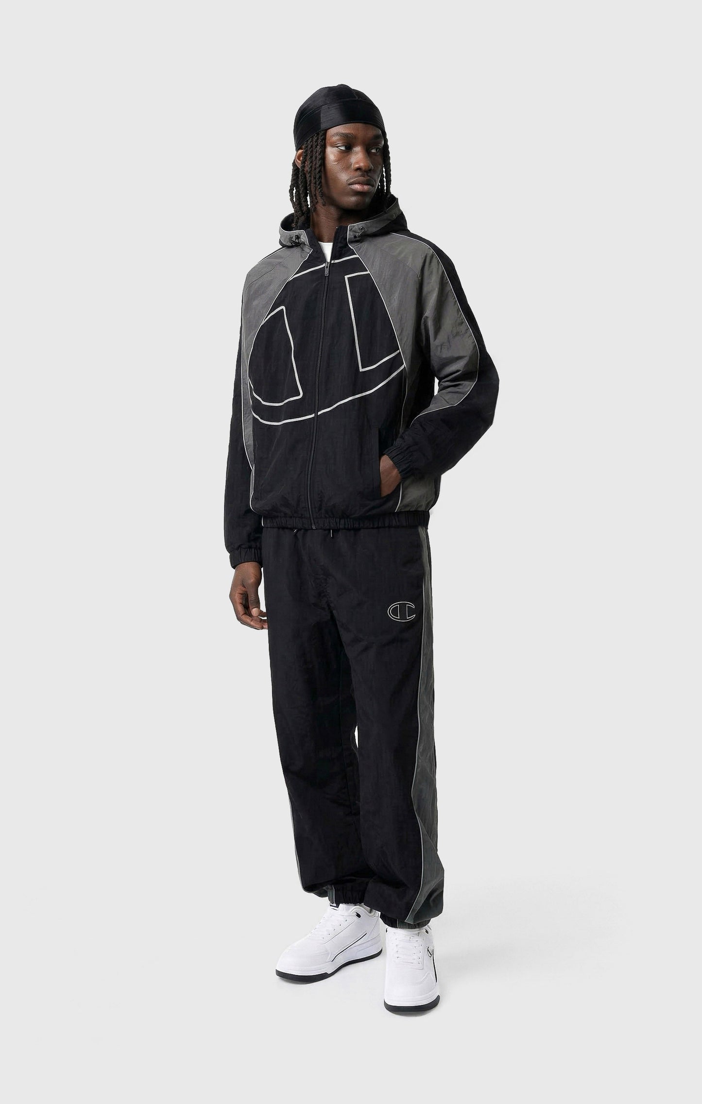 Herren-Hose aus gewebtem Nylon mit lockerer Passform