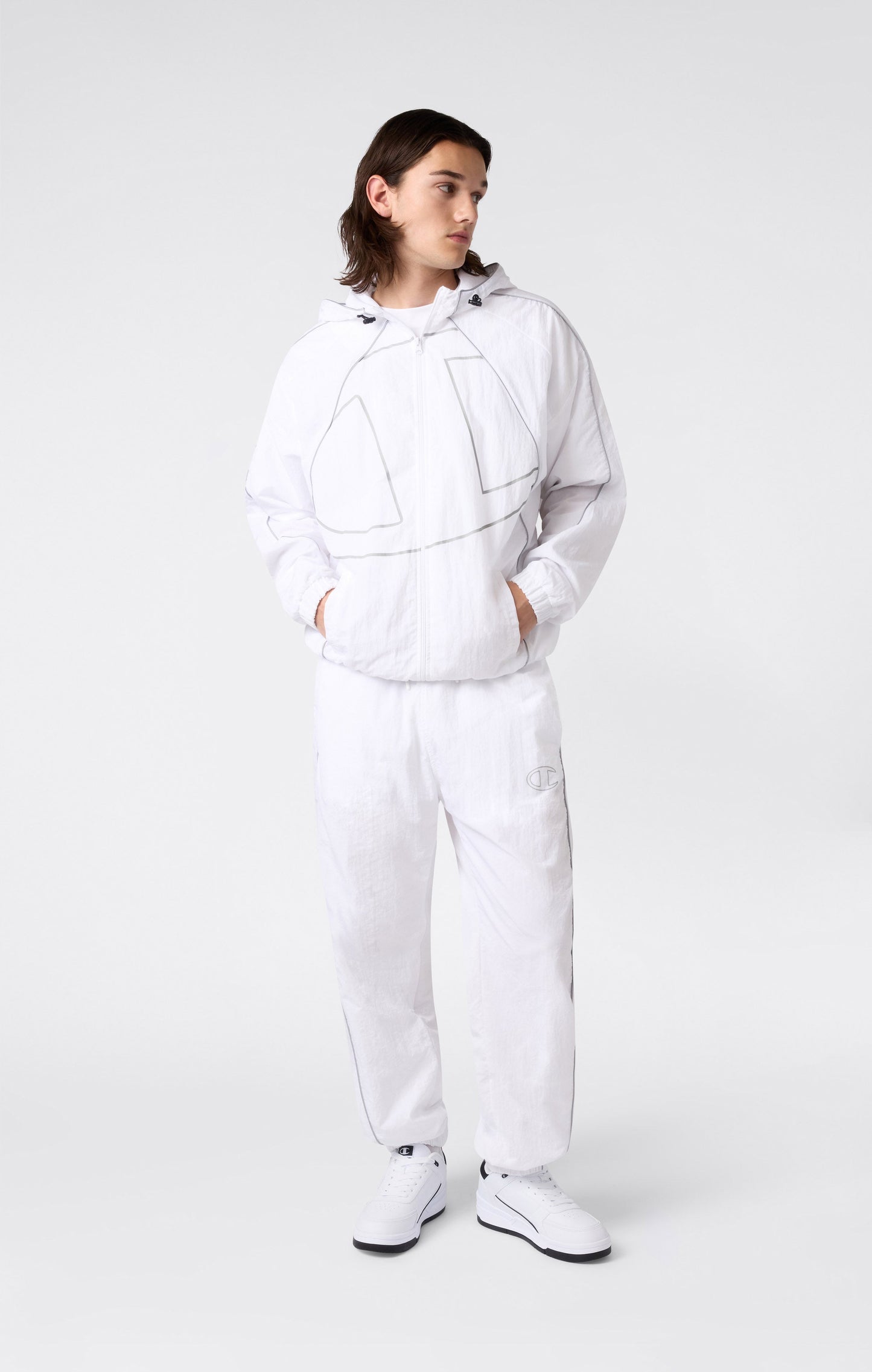 Herren-Hose aus gewebtem Nylon mit lockerer Passform