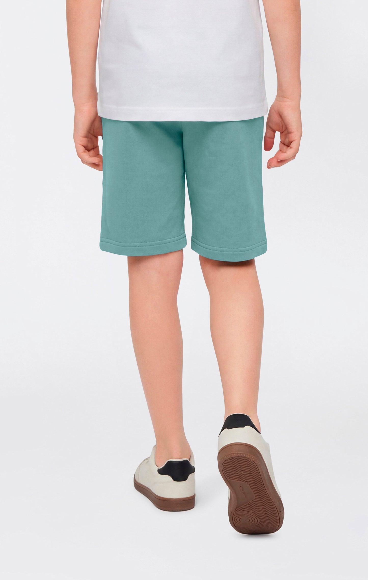 Boys' Bermuda Shorts with Embroidered Maxi Logo Icons