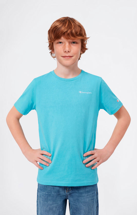 Boys' Crewneck Small Script Logo T-Shirt Icons