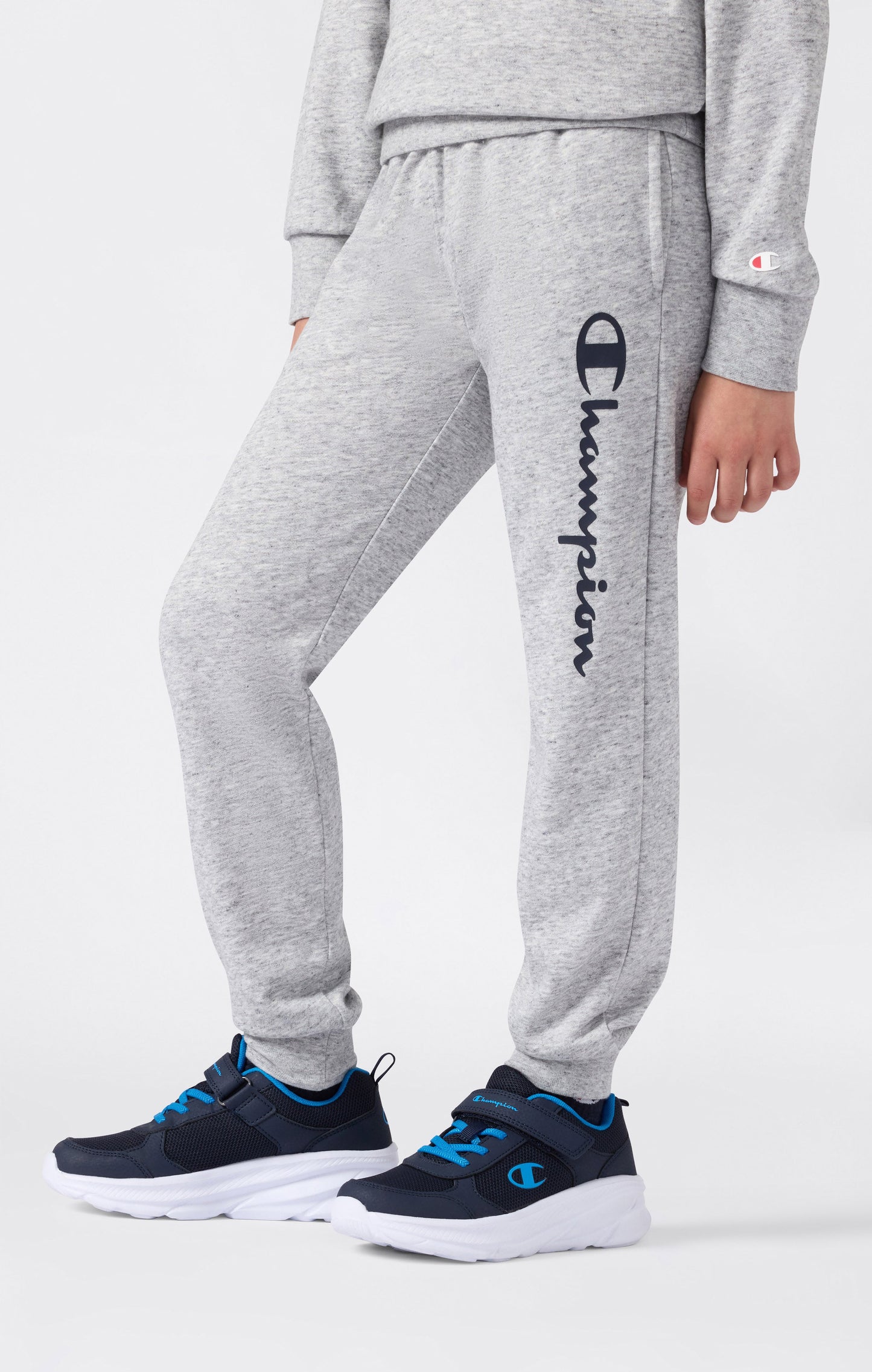 Boys' Lightweight Jogger Pants with Rib Cuffs and Maxi Printed Logo