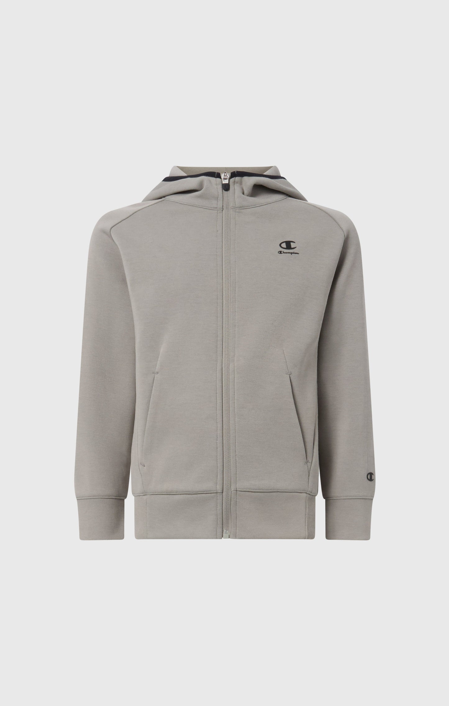 Jungen C-Tech Kapuzenjacke mit durchgehendem Reißverschluss