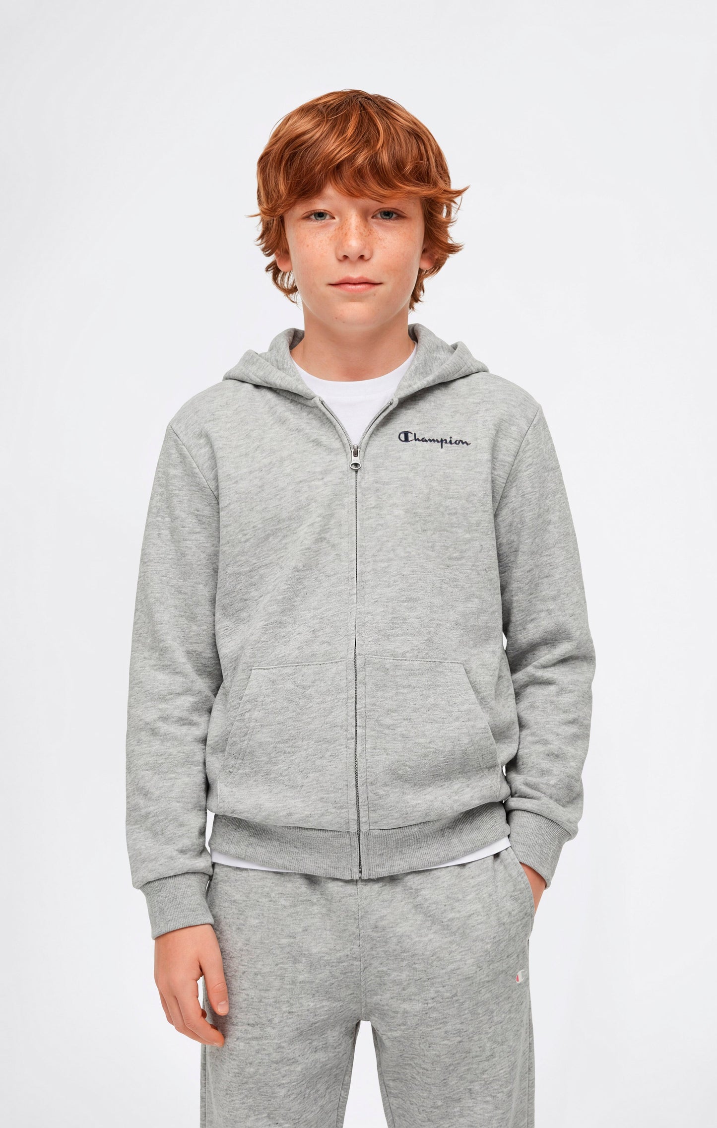 Boys' Lightweight Full Zip Hooded Sweatshirt Icons
