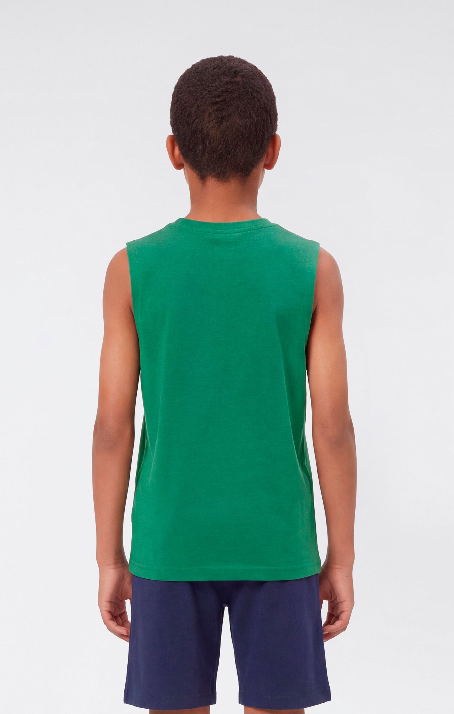Boys' Tank Top with Small Logo Icons