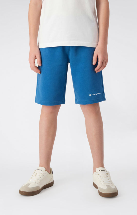 Boys' Bermuda Shorts with Small Embroidered Logo Icons