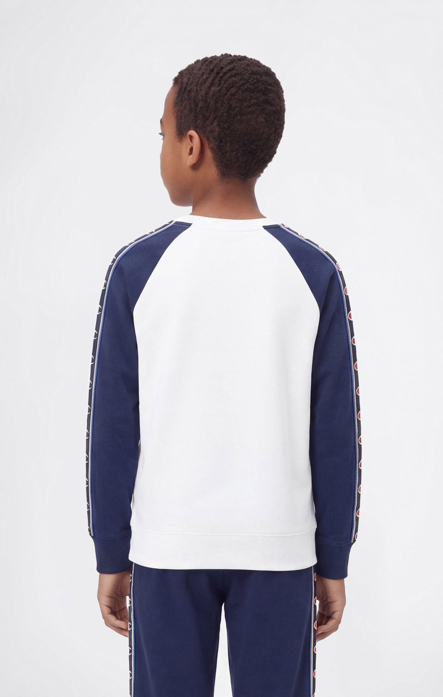 Boys' Crewneck Sweatshirt with C-Logo Tape