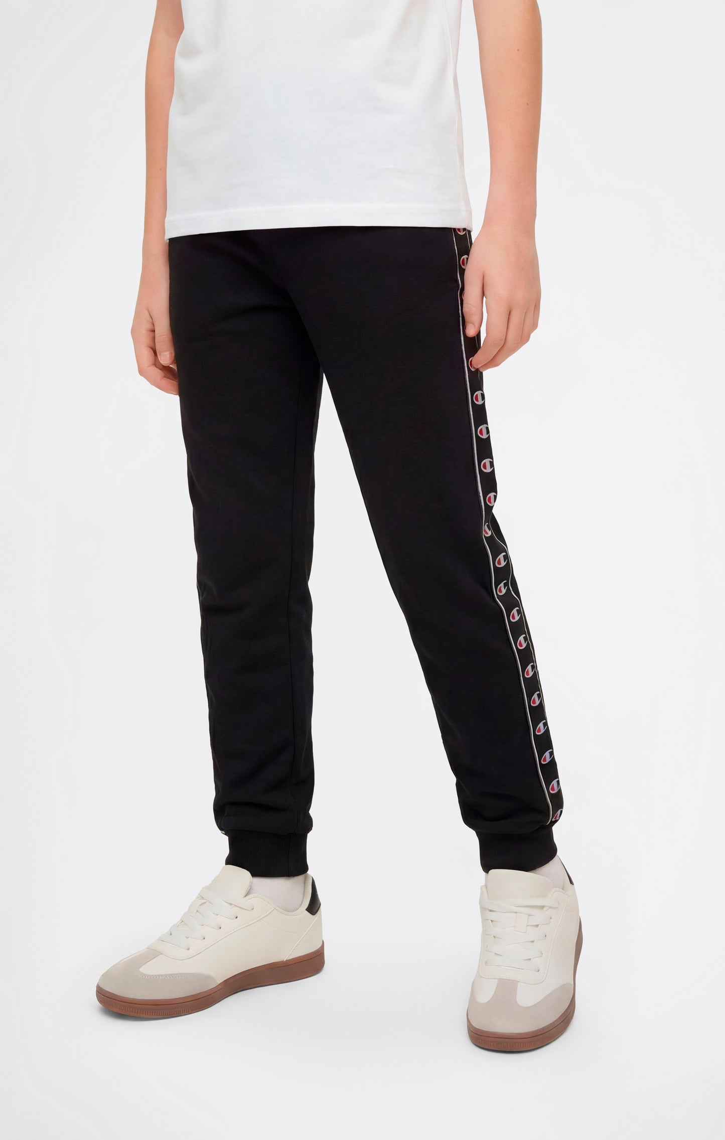 Boys' Rib Cuff Pants with Tape Logo