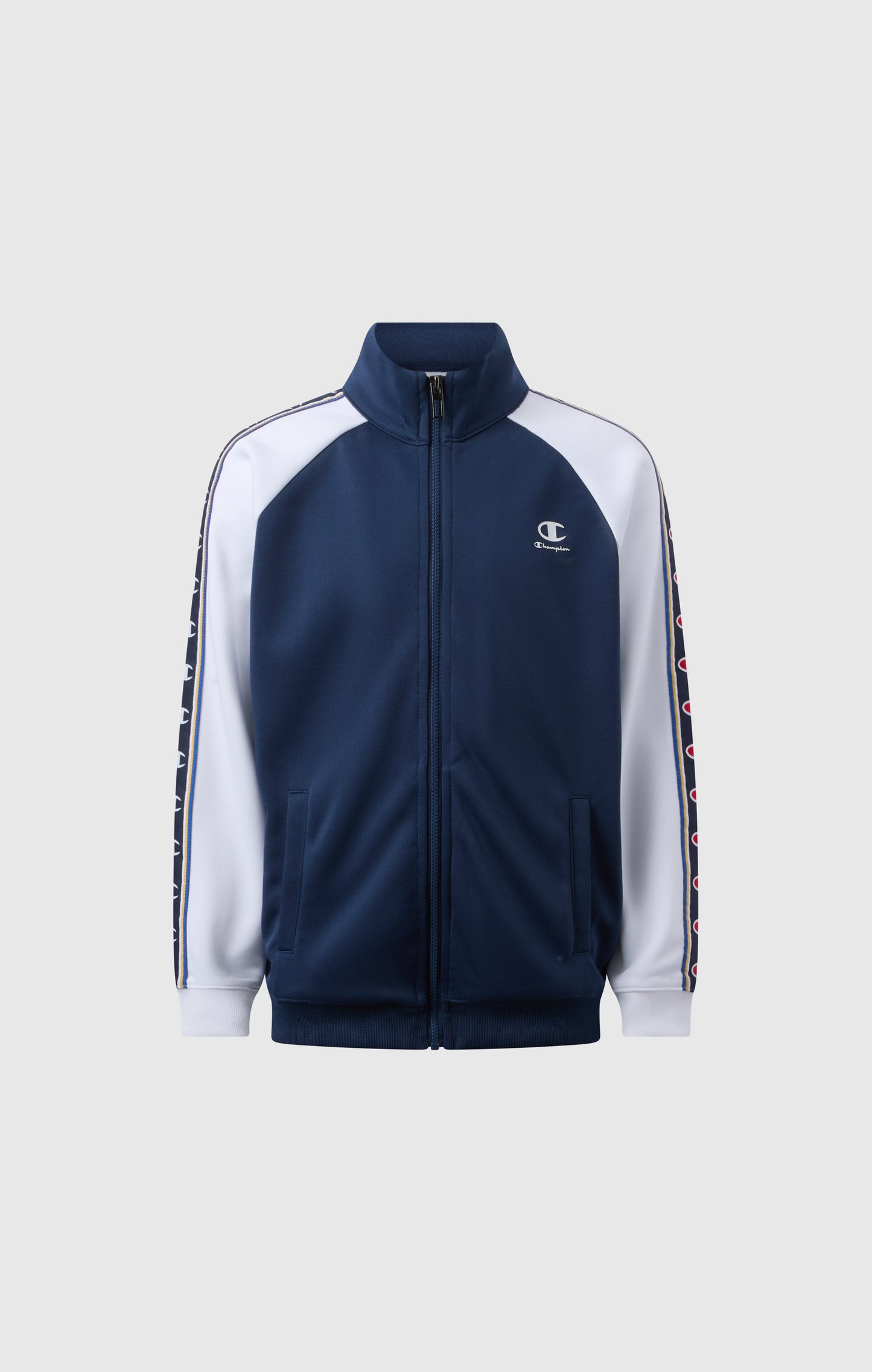 Boys' Full Zip Sweatshirt with Tape Logo