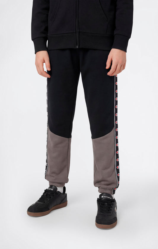 Boys' Elastic Cuff Pants with Tape Logo