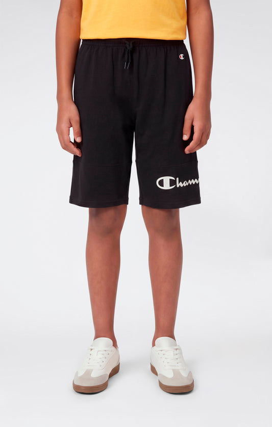 Boys' Cotton Shorts with Maxi Printed Logo