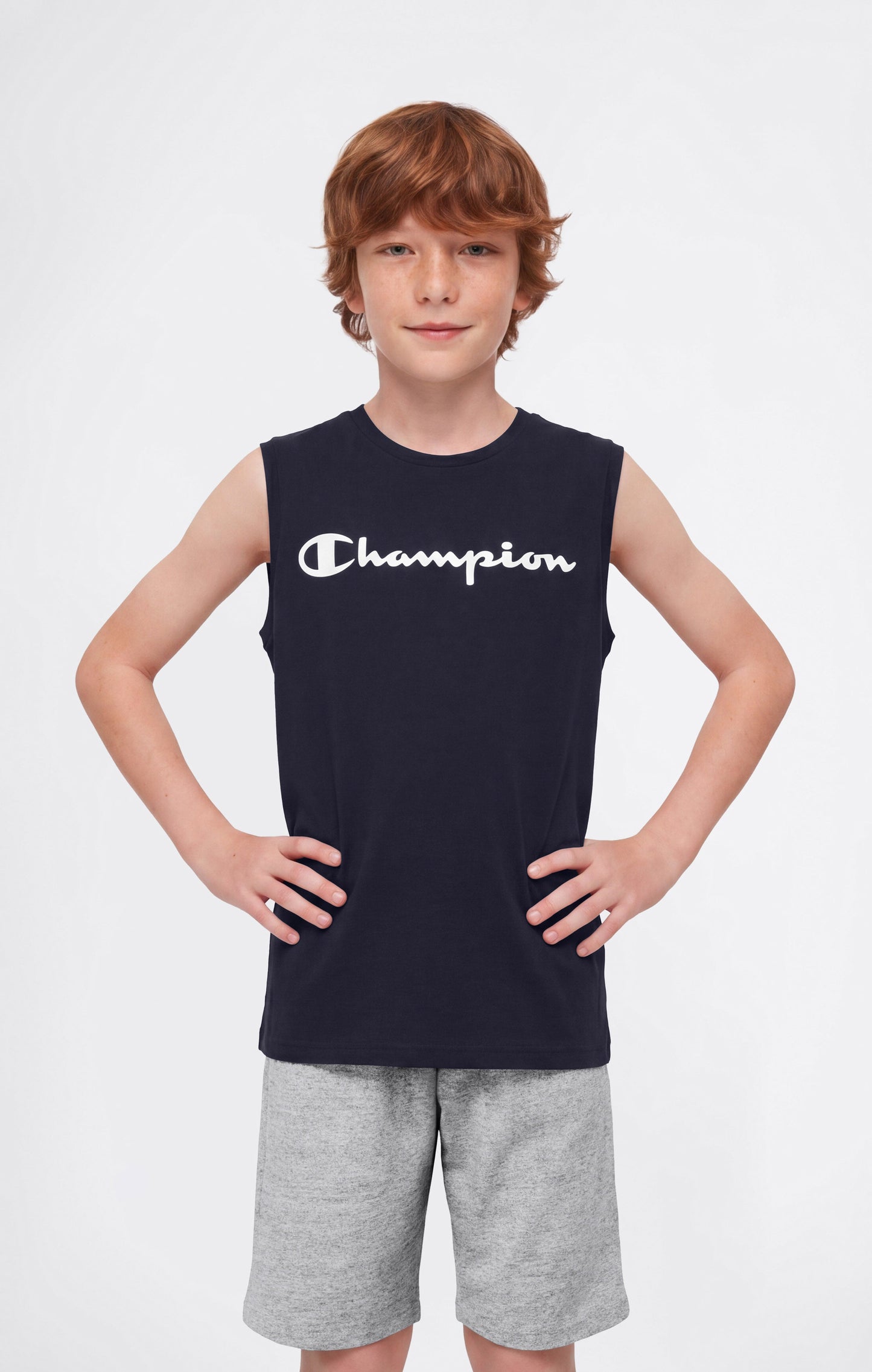Boys' Tank Top with Maxi Printed Logo
