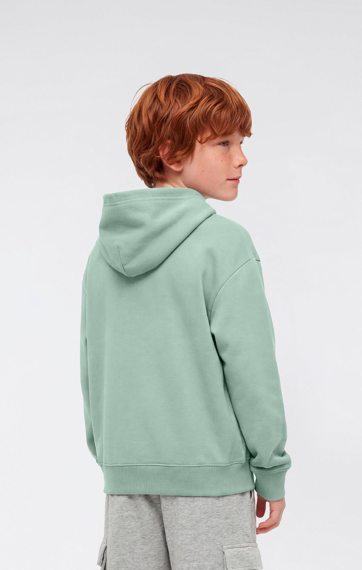 Boys' Hooded Sweatshirt with Puff Print
