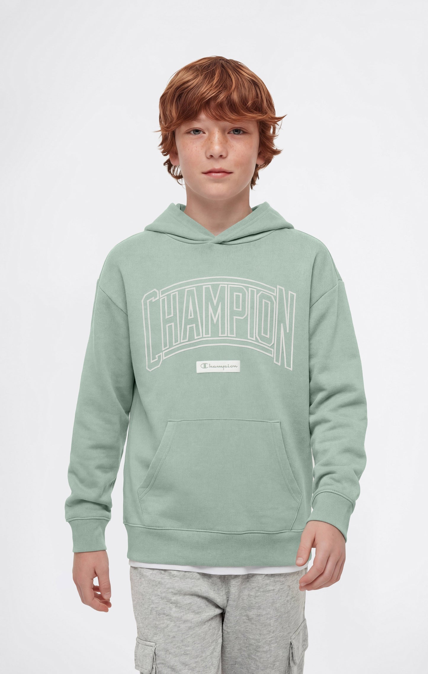 Boys' Hooded Sweatshirt with Puff Print