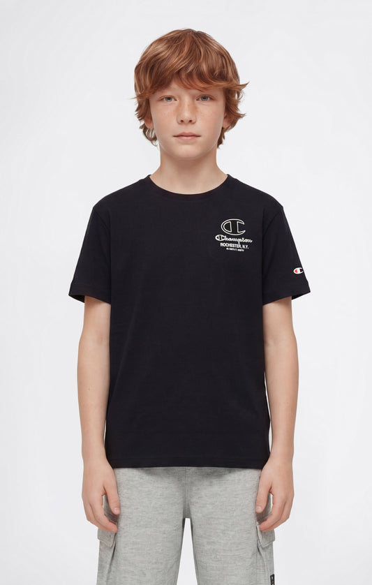 Boys' Crewneck T-shirt with Puff Print