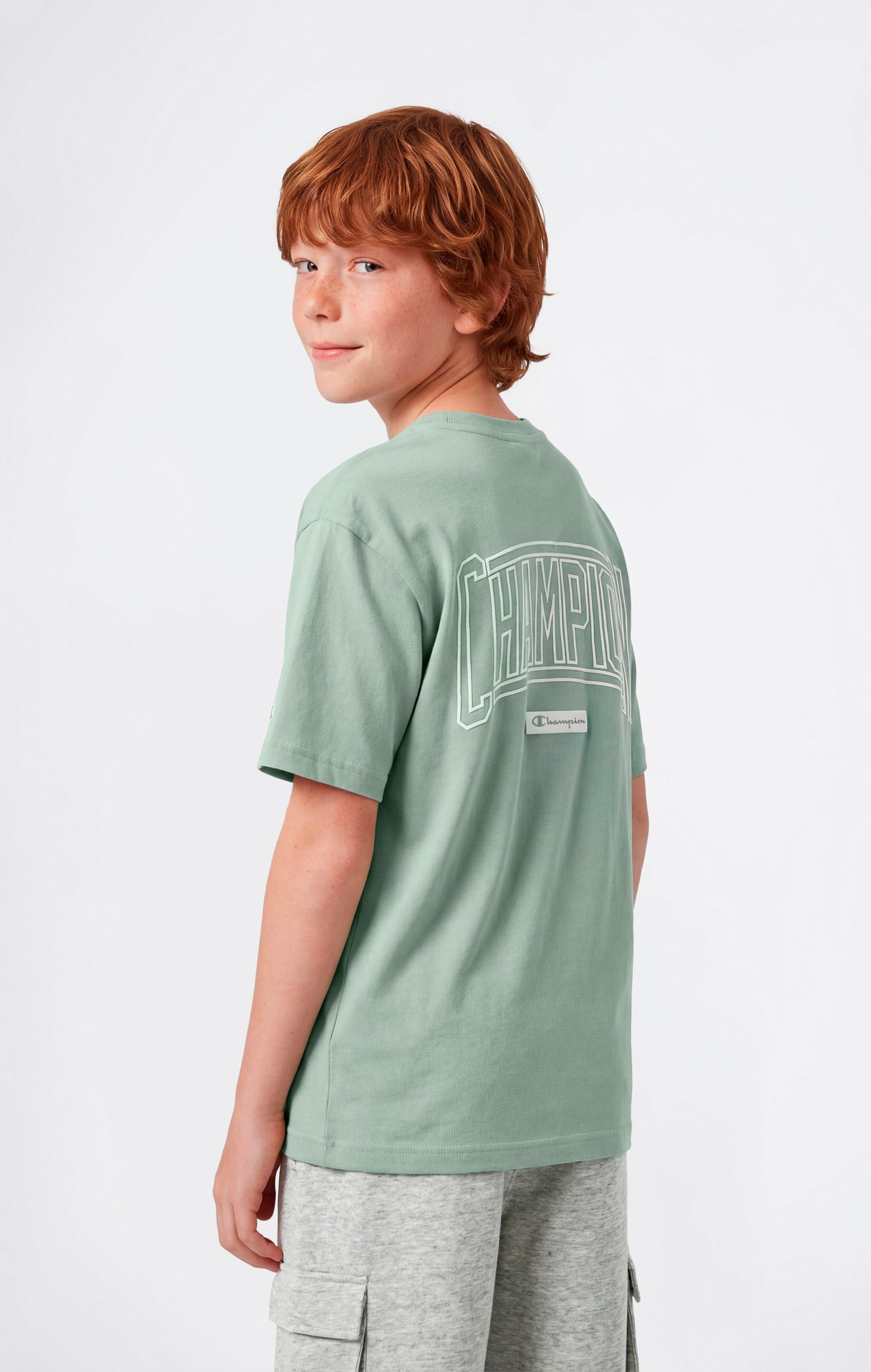 Boys' Crewneck T-shirt with Puff Print