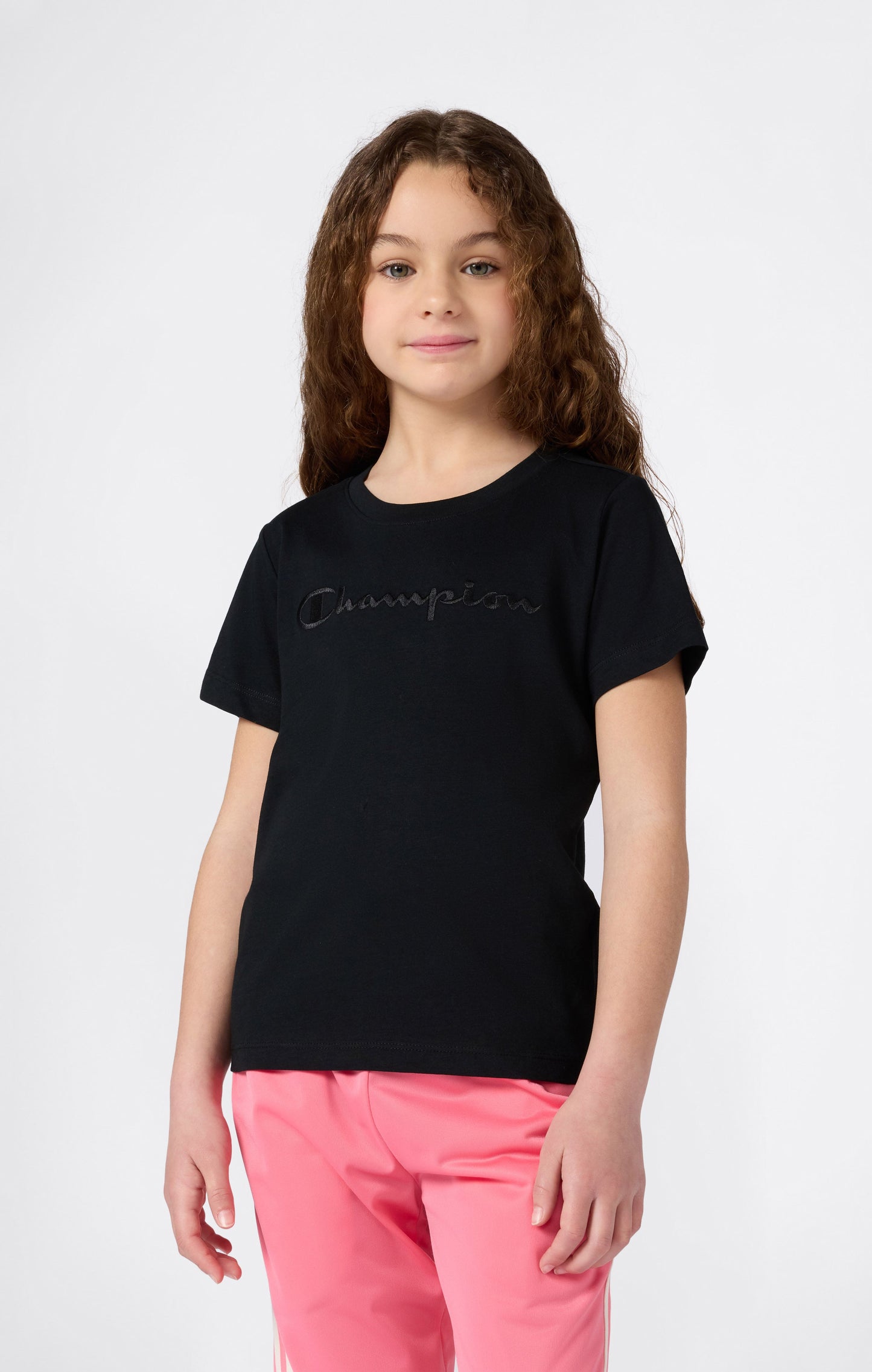 Mädchen Rundhals-T-Shirt schmal geschnitten Icons