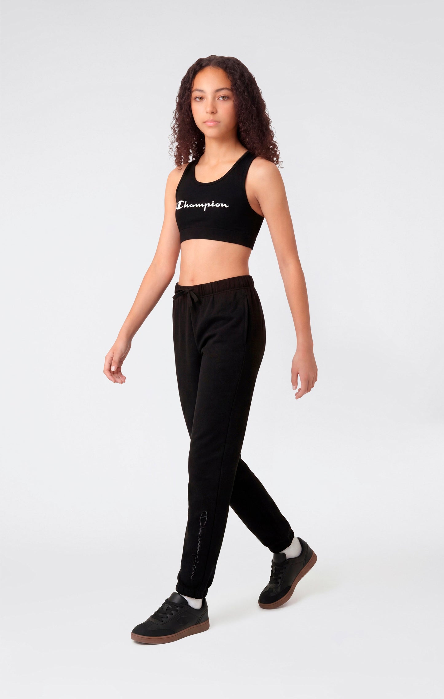 Mädchen-Hosen mit elastischen Bündchen und gesticktem Logo