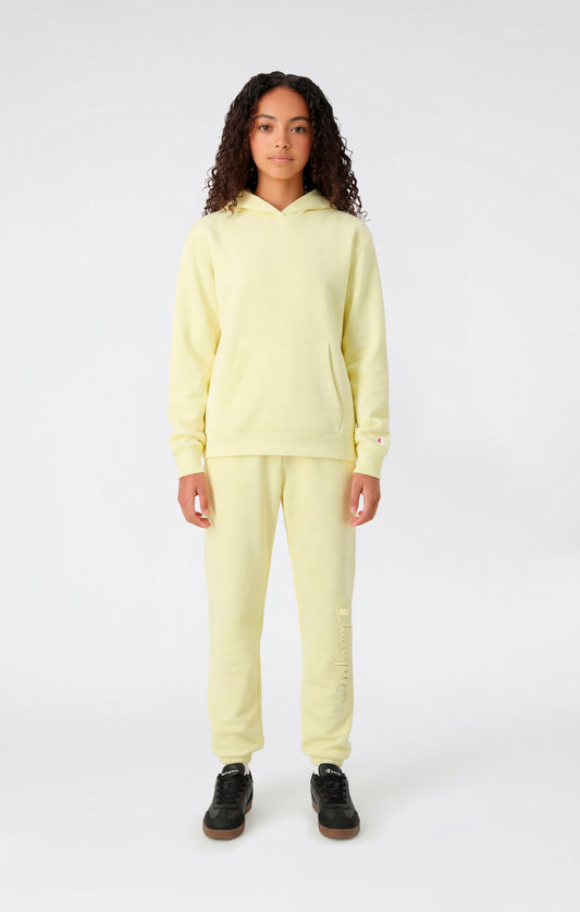 Girls' Elastic Cuff Pants With Embroidered Logo