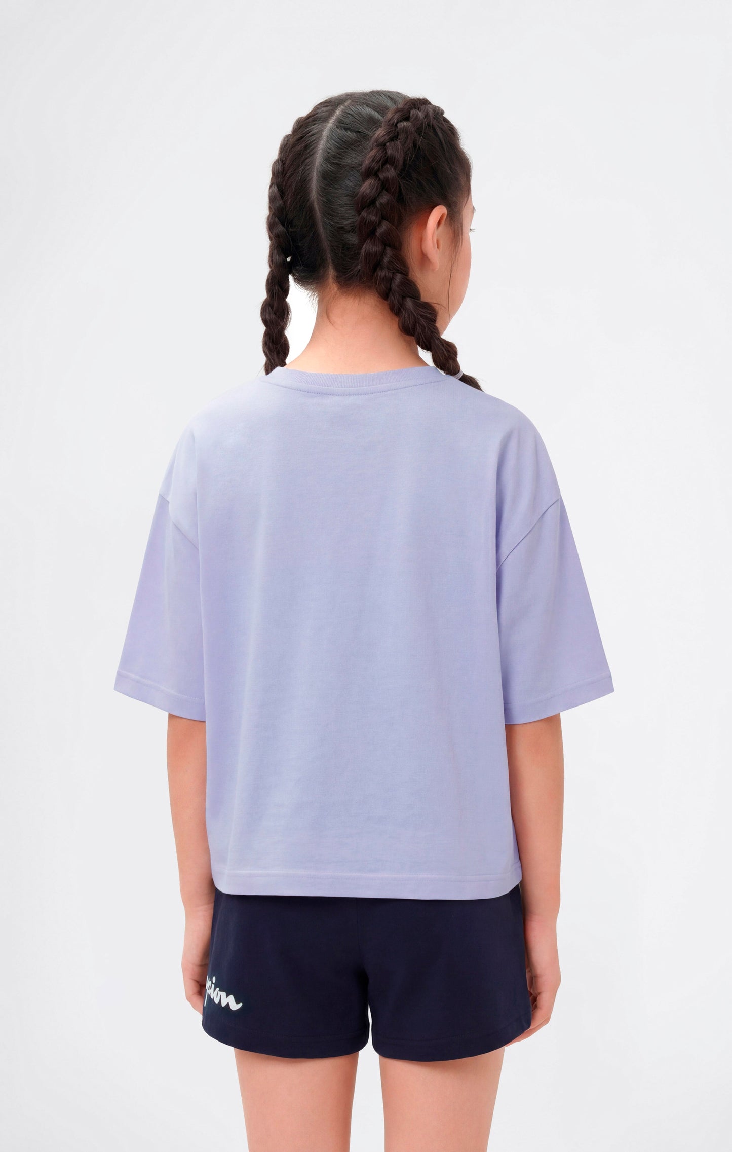 Girls' Washed Effect Crop T-Shirt Icons