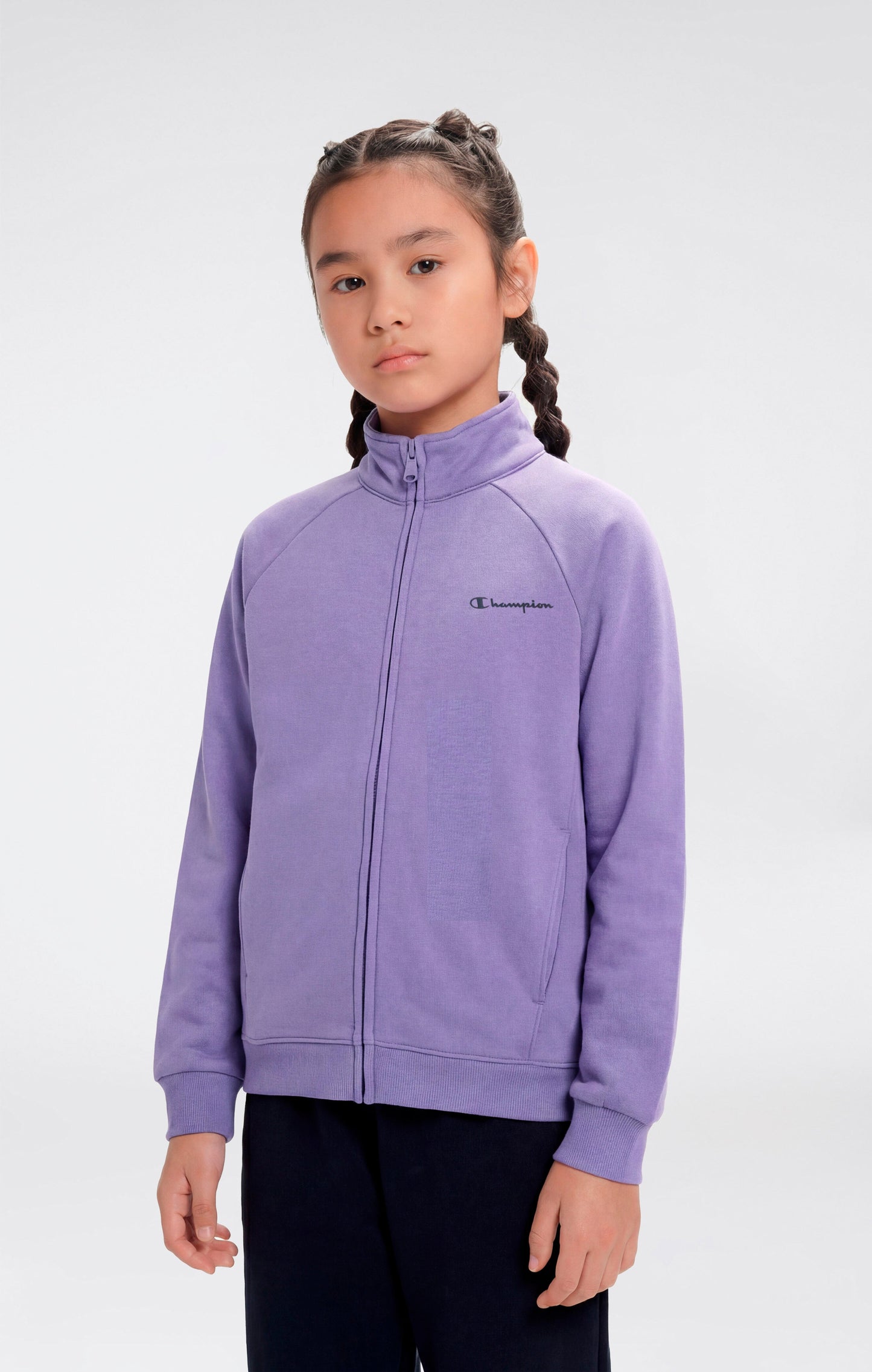 Girls' Full Zip Sweatshirt and Pants Tracksuit