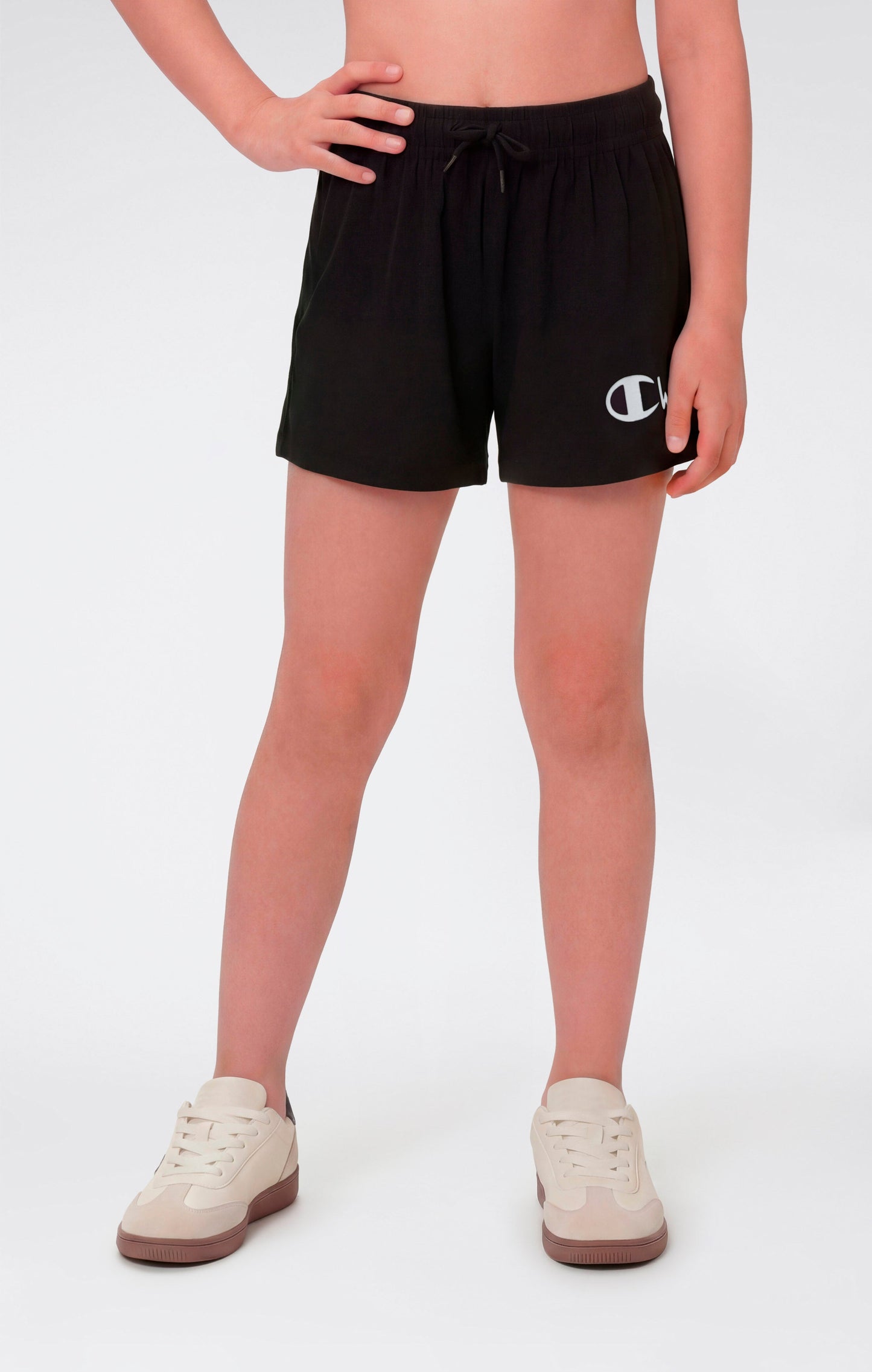 Girls' Cotton Shorts with Maxi Logo